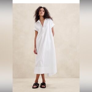 Banana Republic Cruz poplin maxi dress